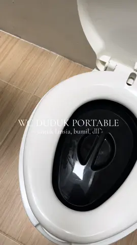 kloset / wc duduk / pispot portable untuk lansia, bumil, dll. bahan plastik kuat & tebal, import. hanya 149.000! 