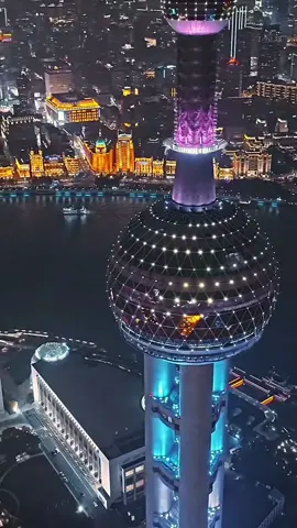 # Shanghai # Night view # Aerial photography # Visual shock # Light show # City night view...