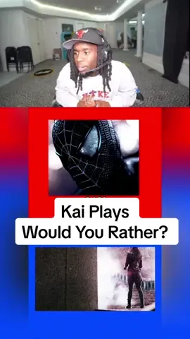 @Kai Cenat Plays Would You Rather? 🔴🔵 #kaicenat #kaimafia #amp #wouldyourather #redorblue #triva #game #quiz #react #fyp #spiderman #superhero #food 