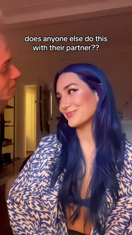 does pookie look fire or?? 👁️👄👁️ #makeuplook #makeuptiktok #bluehairedgirl #bluehair #cutecouple #cutecouples  