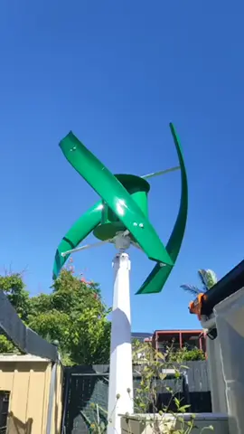 One customer purchased a vertical axis wind turbine from SMARAAD and sent us a video of his installation. #windturbine #windmill #DIY #machine