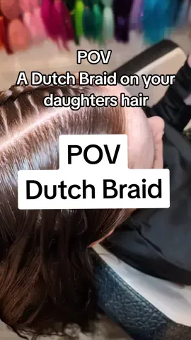 A Dutch Braid from the Braiders Point Of View! #DutchBraid #BraidTutorial #LearnToBraid #HowToBraid #BonnieBraids #KidsHairStyles #HassleFreeHair #HairTok #BraidTok #fyp 