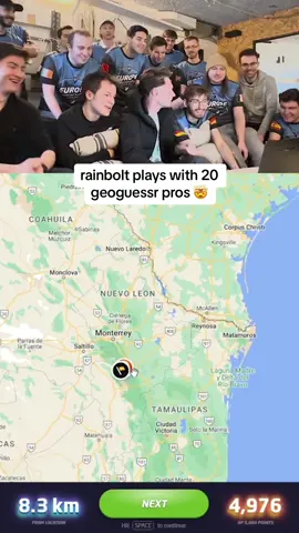 rainbolt plays with 20 geoguessr pros IRL 😭 #rainbolt #rainboltclips #geoguessr 