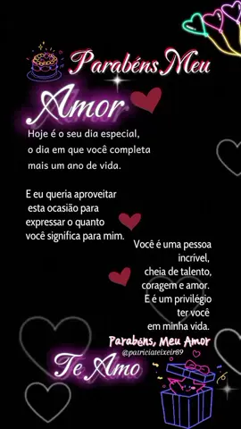 feliz Aniversário meu Amor  #teamo #felizaniversário #meuamor #felizaniversariomeuamor #parabenspravocê #CapCut 