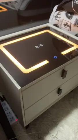 Smart bedside table with speaker