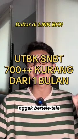 Dapet nilai 700++ persiapan kurang 1 Bulan itu sangat bisa asal tau caranya | Simak sampe akhir! #snbt #utbk #ptn 