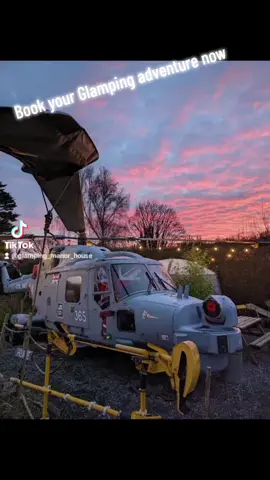 Book now! #manorhouseglamping  #aviation  #Blackpool  #glampinguk  #fyp  #emu  #Helicopter  #RN 