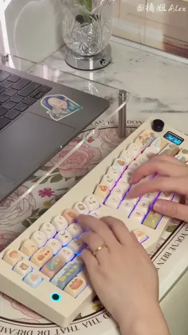 #ABM06 #abm066keyboard แป้นพิมพ์ไร้สายสามโหมด ลูกบิดมัลติฟังก์ชั่น หน้าจอที่กําหนดเอง Alice GASKET โครงสร้าง แป้นพิมพ์ตามหลักสรีรศาสตร์🤩🤩🤩