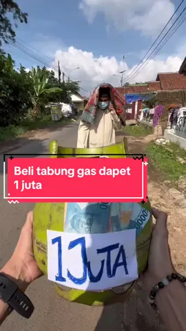 BELI TABUNG GAS, DAPAT 1 JUTA!!#egatriokta #fyp #sosialexperiment 