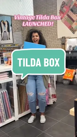 We've got BIG NEWS! 😍 Our Vintage Tilda Quilting Box just dropped! This exclusive, limited edition Tilda box is hand-picked by the Calliope Quilts team! Box Includes: ✨ 8 FQ of Vintage Tilda Fabrics ✨ 4 FQ Basic Tilda Fabric ✨ Digital Pattern ✨ Small Tilda Chambray Buttons ✨ 2 Yards of Tilda Ribbon ✨ 1 Spool of Aurifil Thread #quilting #fabricstore #quiltersoftiktok #quilt #quilttok  #quiltingismytherapy #fabrics #tilda #modernquilting #quiltingtiktok 
