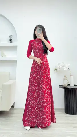 Áo dài tơ 4 tà màu đỏ đô tôn da tôn dáng xinh xỉu #aodaihoanhi #aodai4tahoanhi #aodai4ta #aodai #aodaiquynhnguyen 
