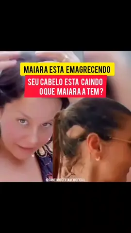 Por cabelo de Maiara está caindo?  Crédito: movimentocountry.com Hedmilton Rodrigues  Crédito: foto de Maiara  aruanafm.com.br Crédito: foto de Maiara  www.uol.com.br #maiara #magra #doenca #maiaraemaraisa #fy 