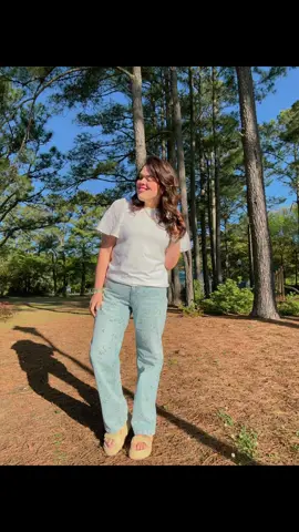 Spring has sprung and i am here for it! #OOTD ✨ Top/jeans @target  Shoes @stevemadden  Necklace @Walmart  Lippie @Summer Fridays lip butter balm in cherry  #midsizefashion #fyp #dayinmylife #contentcreator #ootdfashion #girlmom #MomsofTikTok #viralvideo #target #stevemadden #walmartfinds #summerfridays 