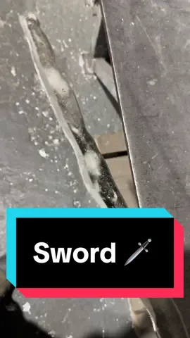 Replying to @leaker making a sword!  Again 😂 #moltenmetal #sword #request 