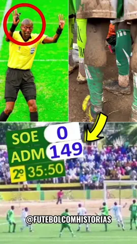 149 x 0: A maior goleada da história do futebol. 