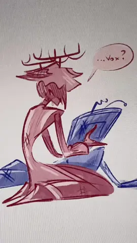 Ahahaha I’m so funny #radiostatic #staticradio #voxhazbinhotel #alastorhazbinhotel #hazbinhotel #procreate #digitalart #drawing #sketch 