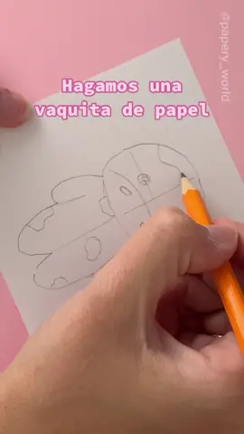 🐮 #paperanimals #papercrafts #drawing #papercow #activityforkids 