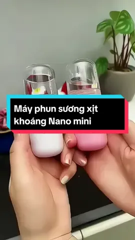 Máy phun sương xịt khoáng Nano công nghệ cao, nhỏ gọn bỏ túi dễ dàng, giúp làm ẩm da, dưỡng ẩm, làm làn da căng mịn tràn đầy sức sống #techxshop #mayphunsuong 
