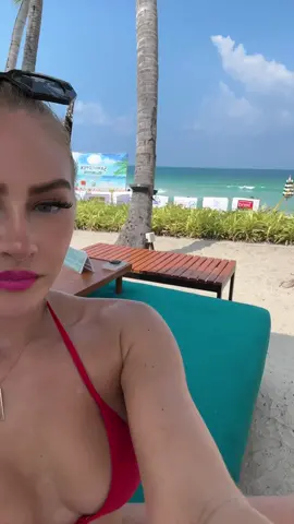 Fav beach club in Thailand #travel #beach  #ocean #sunkissed #naturalblonde 