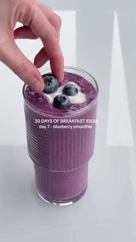 Blend, sip, repeat: Blueberry magic in a glass 🫐 1 cup oatmeals 1 cup blueberries 1/4 cup vanilla yogurt 1/2 cup milk (adjust for desired thickness) 1/2 tsp maple syrup 1. Place oatmeals, blueberries, vanilla yogurt, milk and maple syrup in a blender. 2. Blend until smooth and creamy. 3. Pour into a glass and garnish with a vanilla yogurt & blueberries #breakfastideas #breakfastrecipes #breakfast #foryou #healhtyrecipes #healthybreakfast #healthycooking  #cookwithme #fypage #fyp #smoothie #blueberrysmoothie 
