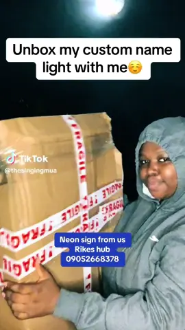 Watch my customer unbox her neon sign from us🥰💃 #rikeshub #smallbusinessowner #branding #neonsign #neonlight #signage #review #SmallBusiness #fypシ #foryou 