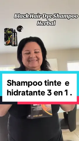 Black Hair Dye Shampoo Instant 3 en 1+100% Grey Coverage -Herbal Ingredientes ##blackhair #blackhairshampoo #shampootinte #shampootinteparalascanas #tiktokshop#tinte #tiktoker #tiktokmoneycalculatorchallenge💖💖💖 #tiktokmoney #tiktokmoney #antojitosmaigua             Vendido por INFINITY SELL