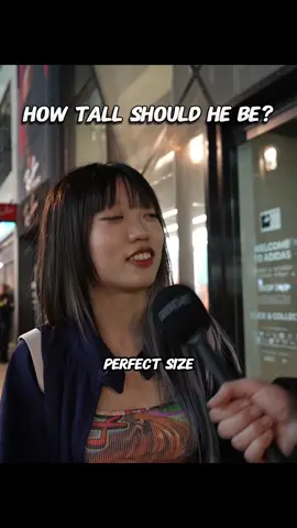How tall should he be? #height #Relationship #interview #opinion #girl