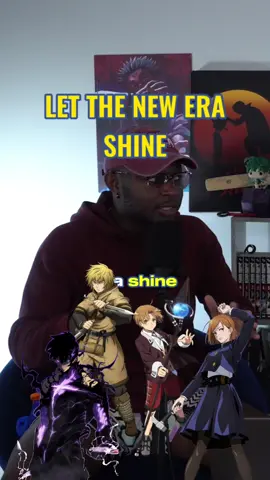 Let the new era of anime shine y’all!#keepingit9000 #shonenjump #jujustukaisen #vinlandsaga 