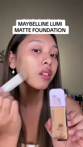 loving the new maybelline #SUPERSTAYLUMIMATTE foundation 😍 #beautyph #foundation #LUMIMATTEGLOW #MAYBELLINEPH