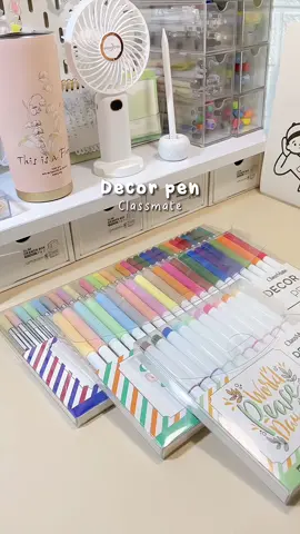 Bộ bút này dùng trang trí tiêu đề quá oki luôn í, bộ fineliner còn có thể dùng ghi bài á #classmate #decorpen #penpaper #calligraphy #fyp 