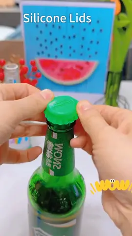 Silicone bottle cap#share #goodthings #goodstuff #household hacks#fyp 