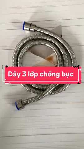 Dây xịt vệ sinh 3 lớp inox 304 chống bục dùng cho chung cư áp lực nước lớn #xuhuong 
