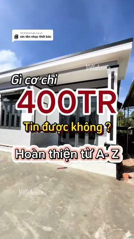 Trả lời @sử Chỉ Từ 400 Triệu bác đã có ngay cho mình một căn nhà #thietkenhadep #maunhadep2024 #xuhuong #fyp #villahome #maunhadep #nhahiendai #xaynhatrongoi 