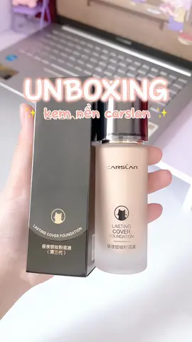 Hôm nay unbox kem nền cùng mình nhaa #unboxing #kemnencarslan #tiktokshop #thinhhanh #viral #xh #xuhuong 