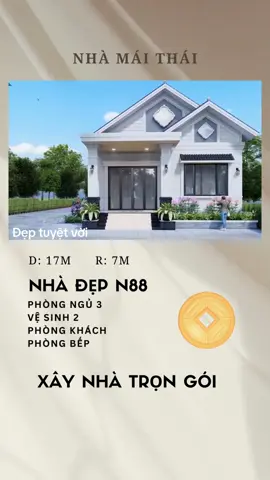 Nhà mái Thái được rất nhiều gia đình ưa thích lựa chọn để xây tổ ấm. Bởi chúng không những có vẻ ngoài bắt mắt mà còn sở hữu nhiều ưu điểm vượt trội. #xaynhatrongoi #xaynha #viral #maunhadepthucte #nhadep #maunhadep #nhagiare #thietkenhadep #xuhướngnăm2024 #2024 #nhamaithai #mientay #mientayquetoi #mientrung 