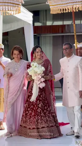 Our beautiful Bride ✨ #amoreternalwedding #indianwedding #baliwedding #baliweddingorganizer #baliweddingplanner #weddingdecoration 