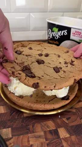World’s largest ice cream sandwich #satisfying #tiktokfood #LifeHack 