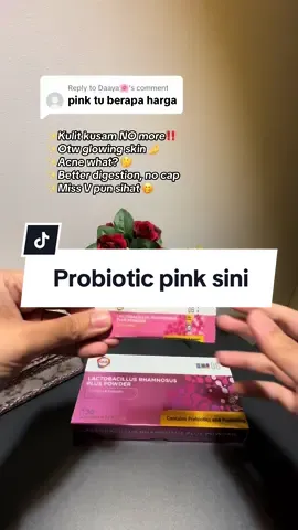 Replying to @Daaya🌸 Hi dear, boleh tekan beg kuning. Harga berubah depends voucher tiktok bagi 🥰 #probioticpink #gkb #gkbprobiotics #probioticskincare #probiotickulit #lactobacillusrhamnosus #gkblactobacillusrhamnosus 