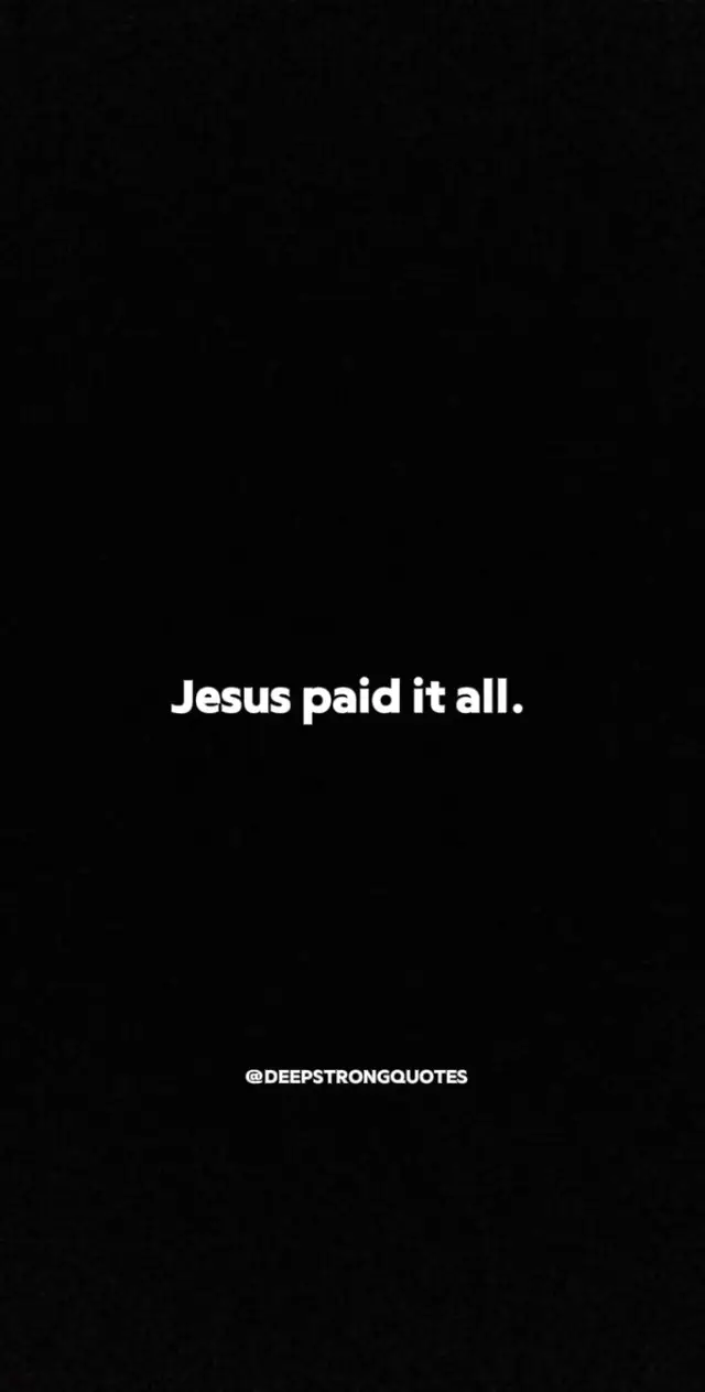 In Jesus' payment, we find the freedom to come before God, not as servants toiling under the law, but as beloved children embraced by grace. 🙏🏽  #fyp #foryou #viral #deepstrongquotes #jesuslovesyou #thanksjesus #jesuschrist #godisgood #godlovesyou #christian 
