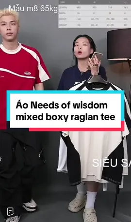Áo Needs of wisdom mixed boxy raglan tee #hothit #xuhuong #thoitrang #fashion #menfashion #tretrung #menswear #nangdong #catinh #aothun #aophong #mixed #boxy #raglan #tee 