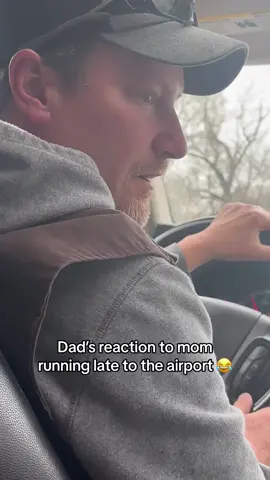 Dad’s reaction to mom running late to the airport. #dad #late #reaction #husbandwife #relatable #dadlife #dadjokes #dadsbelike #family #drama #comedy #funny #marriage #relationships #rant #lecture #dadsoftiktok #foryou #fyp #trend #trending #this #original 