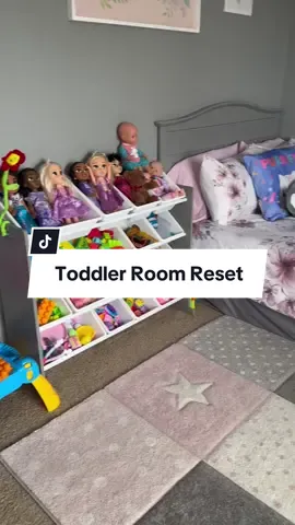 Clean my toddlers room with me! No worries, slowly starting to put toys in storage bins to start toy rotations 😇 #asmr #cleaningasmr #CleanTok #asthetic #asmrsounds #toysforkids #cleaningmotivation #toddlersoftiktok #toddlermom #toddler #organization #organizewithme #MomsofTikTok #kidsoftiktok #fyp #viral #satisfying #organizingtiktok #toddlerlife #toddlerroom 
