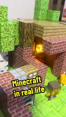 #Minecraft in real life #minecraftbuilding #relaxingvideo #creativeideas #magneticbuildingblocks #magnetic #toys #tiktokfinds #foryoupage 