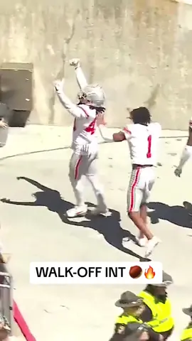 A walk-off INT to end it! 🙌 #CollegeFootball #ohiostate #buckeyes #bigten 