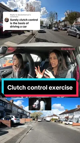 Replying to @declanberry2 clutch conrol is key! #driving #lesson #manual #car #london #roads #safety #clutch #control #learn 