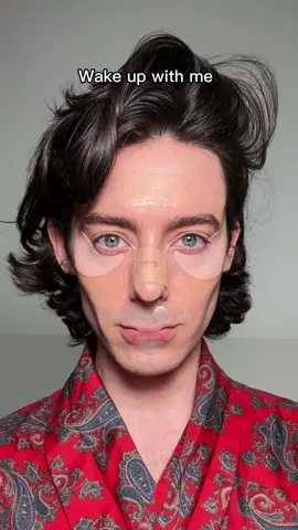 WAKE UP ROUTINE  Products: Awakening under eye bags from @Xlash  Pimple patches @Hero Cosmetics  LED mask @currentbody  Spray @Evian Facial Spray  #patrickbateman #mensskincare #morningskincare 