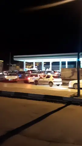 Tehran, Iran Sunday April 14 - 00:30 am  Long queues of Iranian motorists at gas stations over growing fear of a fuel shortage following the regime's launch of over 100 drones and missiles to attack Israel.