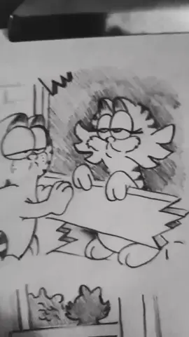 Garfield!✍️ #artistsoftiktok #sad #triste #fyp #dibujo #garfield #madre 