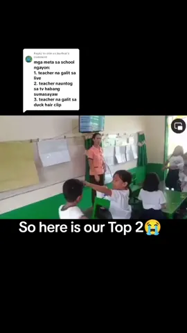 Replying to @otin.vs.burikatfeel ko ung bukol sa ulo ni maam😆 (teacher nauntog sa tv) 