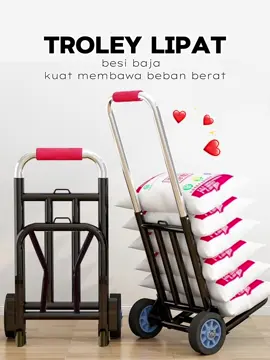 Rekomendasi Troley Lipat Fungsi Serbaguna Kualitas Besi Baja Kuat Membawa beban hingga 100 kg #troleylipat  #troleyserbaguna  #trolibarang  #fypshop #viralshop 